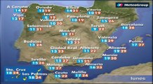 Previsión del tiempo para este lunes 11 de junio