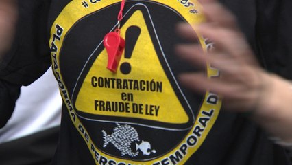 Manifestación de la Plataforma de Personal Temporal