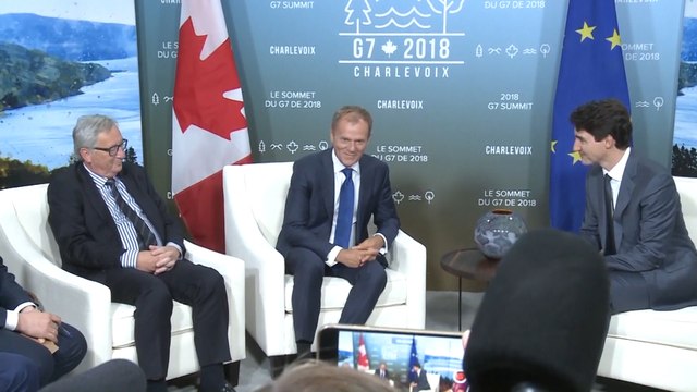 La cumbre del G7 acerca a Estados Unidos y la Unión Europea