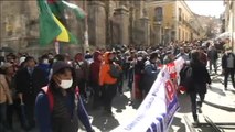 Miles de personas manifiestan en La Paz (Bolivia) contra la costosa ampliación del edificio del Gobierno
