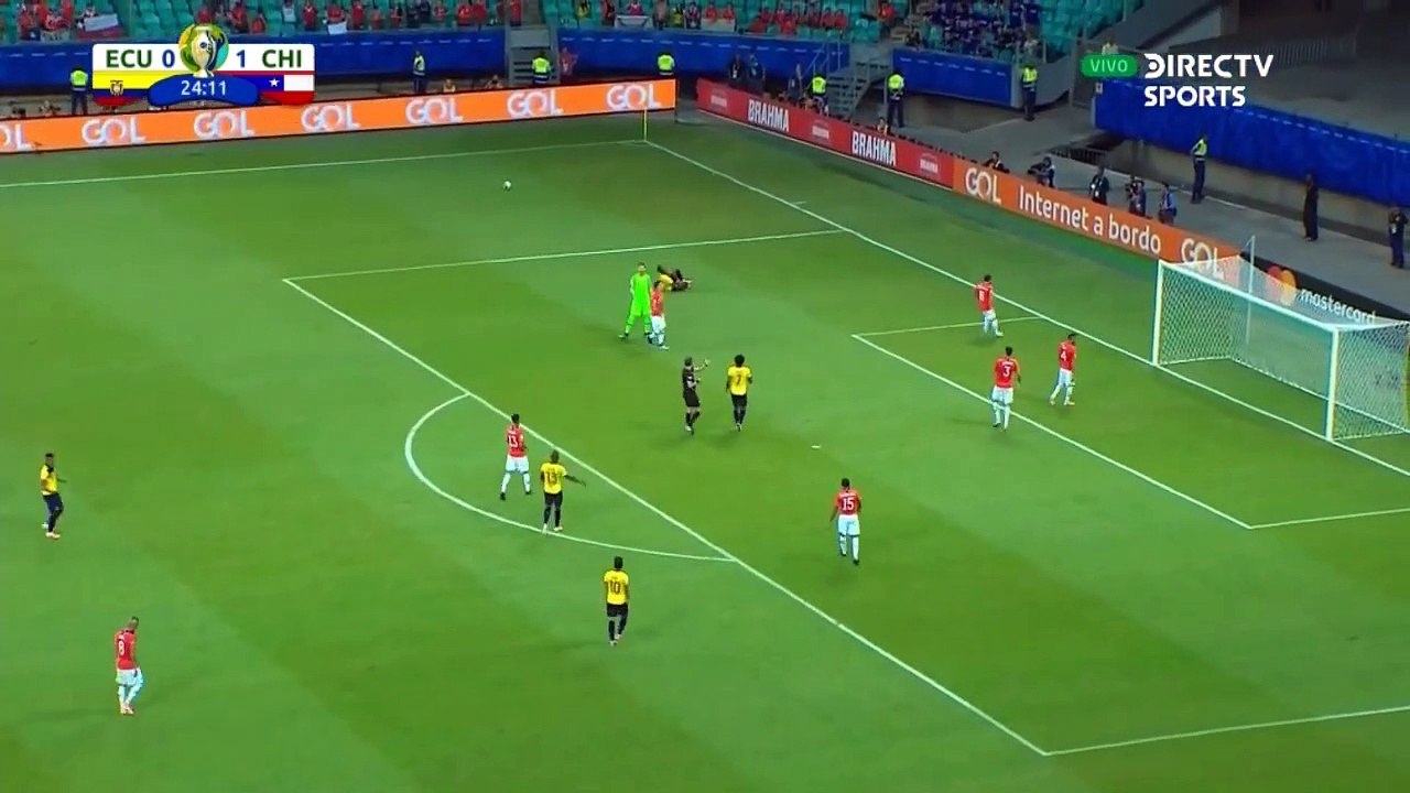 Enner Valencia Penalty Goal HD - Ecuador 1-1 Chile - Copa America 21/06/2019