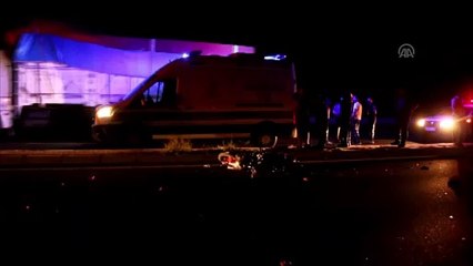 Aydın'da refüje çarpan motosikletin sürücüsü öldü