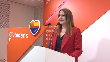 Sonia Sierra (Cs) en rueda de prensa