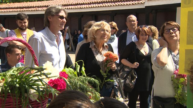Carmena en Fiesta de los Huertos Escolares Sostenibles