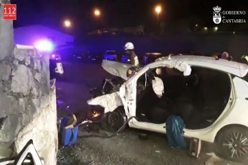 Un hombre herido en un accidente de tráfico en Laredo