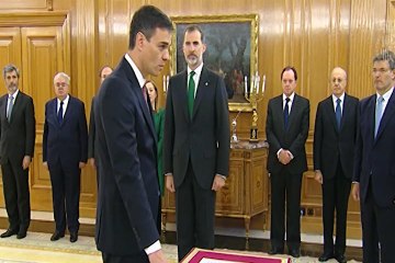 Pedro Sánchez promete el cargo de presidente del Gobierno