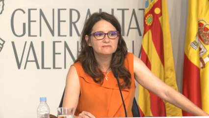 Oltra, informa en rueda de prensa de los temas tratados en el Pleno.