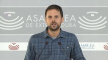Podemos Extremadura rechaza propuesta de Sánchez de mantener PGE