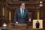 Rajoy dice a Sánchez que no dimitirá si tiene confianza de la Cámara