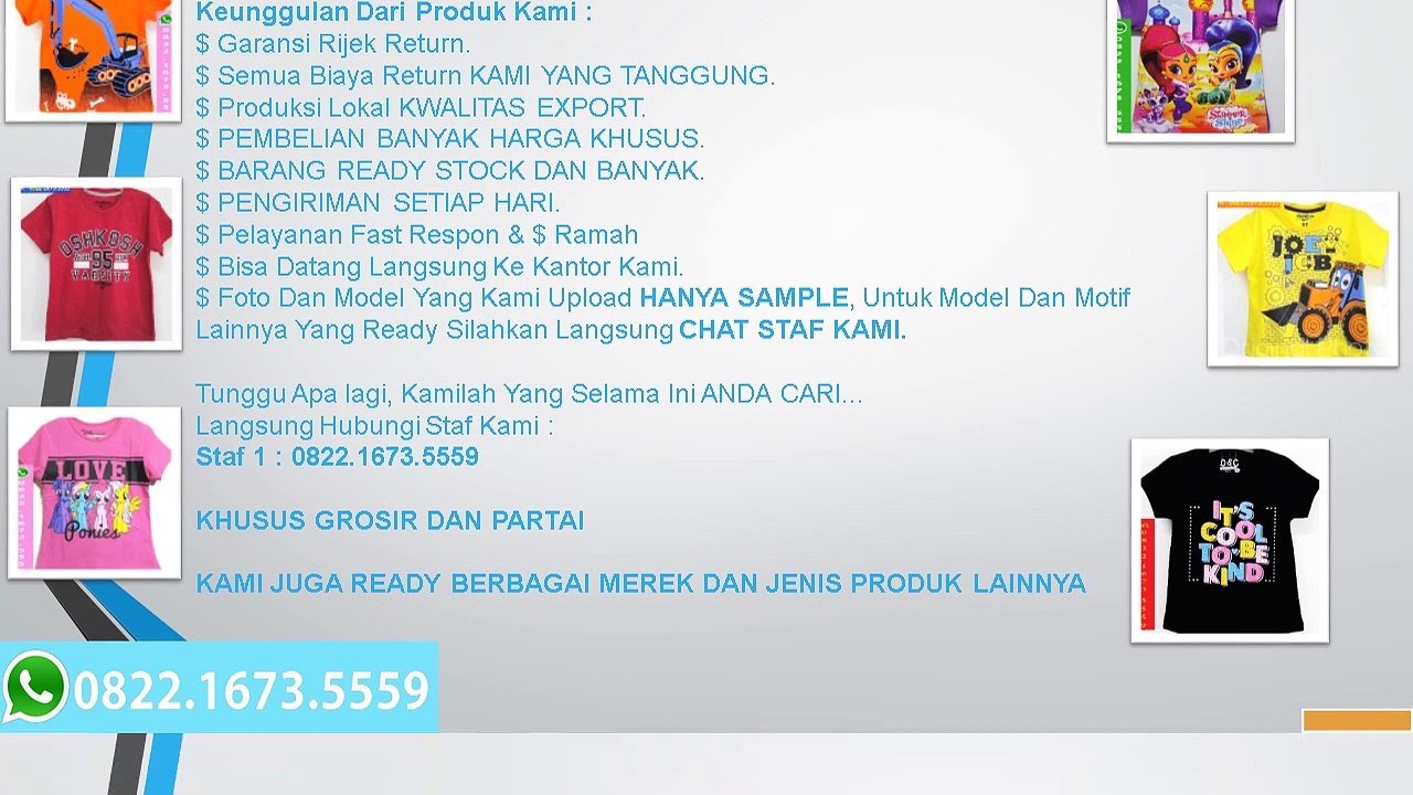 BARU…!! WA 0822.1673.5559, Harga Baju Baby Disney