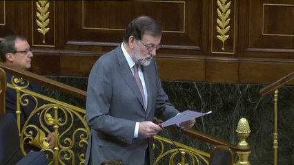 Rajoy acusa a Sánchez de "chantajear " a los partidos