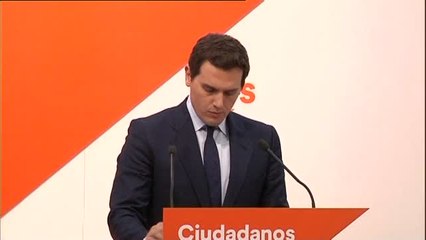 Rivera, dispuesto a pactar con Rajoy un "fin ordenado" a esta legislatura "liquidada"