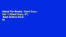 About For Books  Giant Days, Vol. 7 (Giant Days, #7)  Best Sellers Rank : #4
