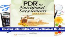 Full E-book  PDR for Nutritional Supplements .  Review