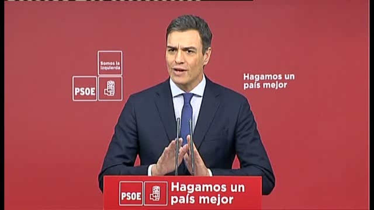 Sánchez anuncia una moción de censura para "recuperar la dignidad de nuestra democracia"