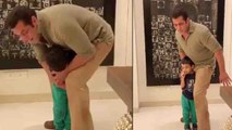 Salman Khan plays with nephew Ahil Sharma video goes viral | FilmiBeat