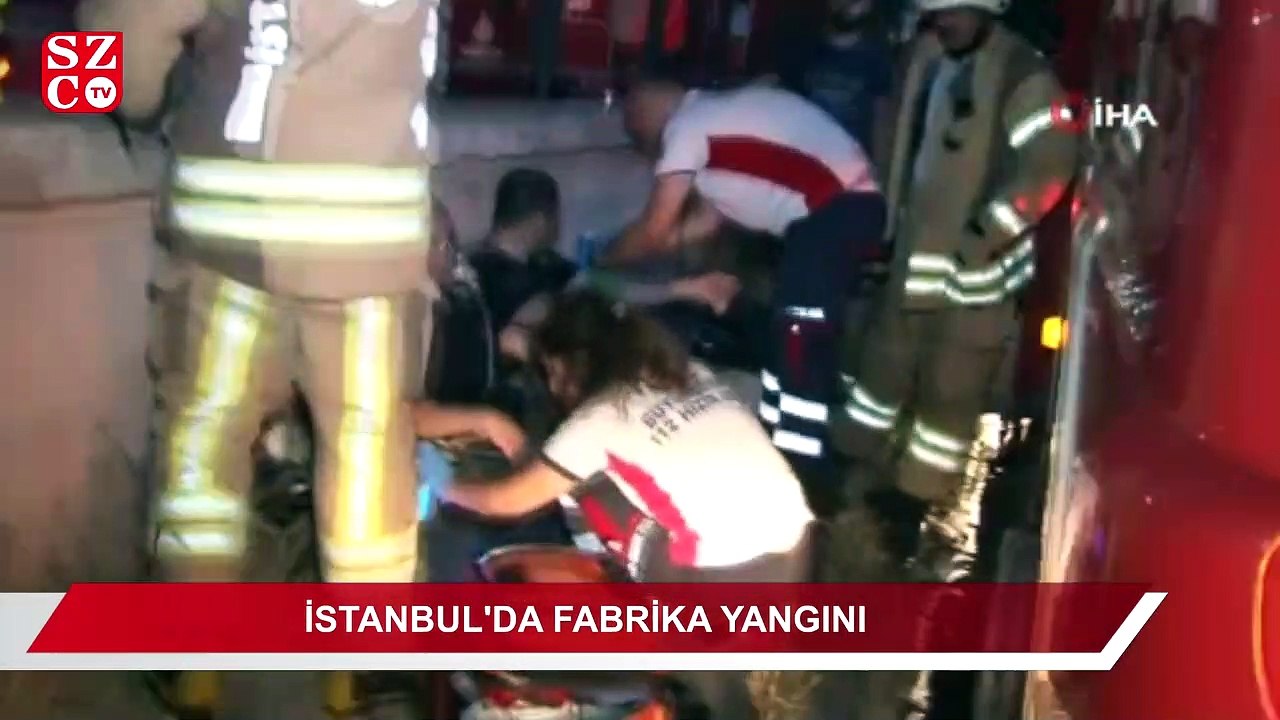 İstanbul’da fabrika yangını