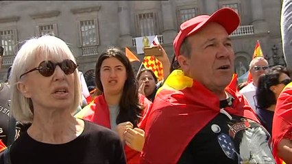 Concentración de Tabarnia frente al Palau de la Generalitat