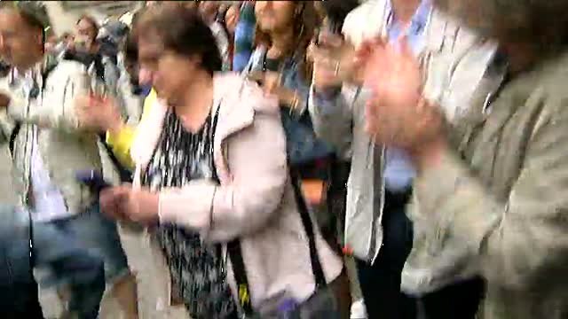 Quim Torra se da en Gerona su primer gran baño de masas