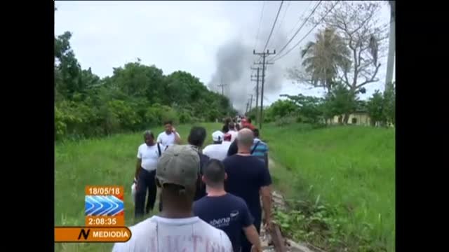 Se estrella un avión de pasajeros cuando despegaba en el aeropuerto de La Habana