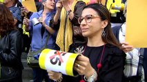 Cacerolada de funcionarios en Girona para pedir el cese del 155