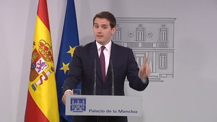 Rivera sobre Cataluña: "No es momento de contemplaciones ni de buenismos, hay que actuar de manera efectiva, serena y clara"