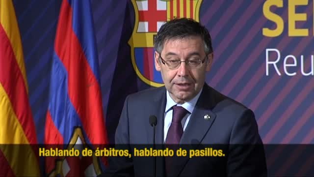 Bartomeu: Es lamentable que se requisen camisetas amarillas antes de un partido de fútbol