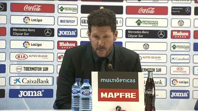 Simeone tras ganar en Getafe: Me voy con una sensación muy buena