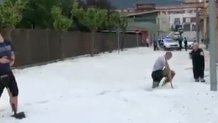 Lluvias torrenciales y granizo