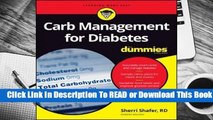 About For Books  Managing Carbs with Diabetes for Dummies Complete