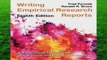 Writing Empirical Research Reports  For Kindle