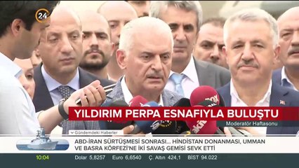 Yıldırım Perpa esnafıyla buluştu