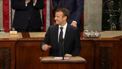 Macron carga contra la política de Trump