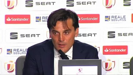 Montella: "El Barça tiene jugadores extraterrestres que hoy han jugado a un gran nivel"