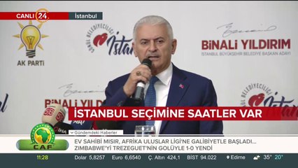 Binali Yıldırım konuşuyor