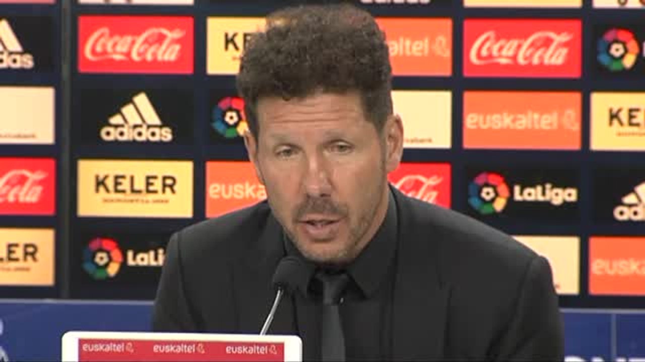 Simeone avisa tras la derrota: "Tenemos que tener atención en la Europa League"