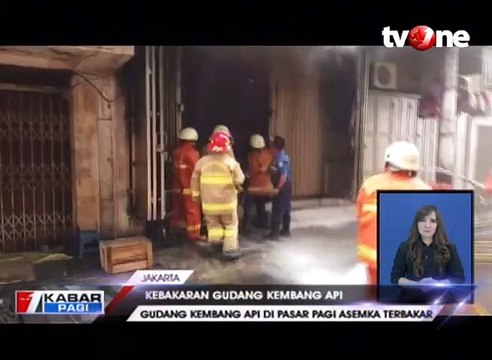 Kebakaran di Asemka, Gudang Kembang Api Hangus Terbakar