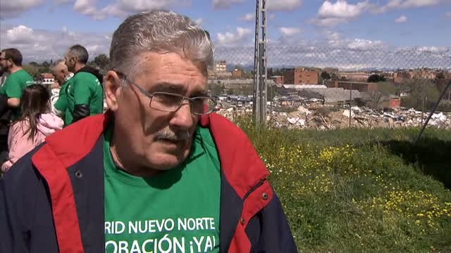 Una cadena humana para exigir la aprobación del proyecto Madrid Nuevo Norte
