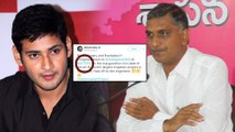 Harish Rao Fans Fires On Mahesh Babu Tweet || Filmibeat Telugu