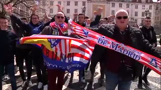 Los aficionados rojiblancos ya están en Lisboa