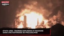 États-Unis : énorme explosion et incendie dans une raffinerie de Philadelphie (vidéo)