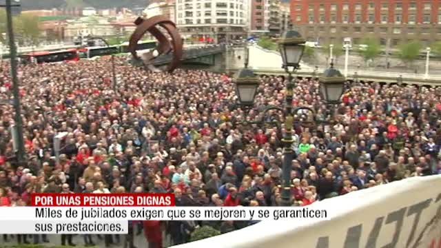 Continúan las protestas de pensionistas en media España