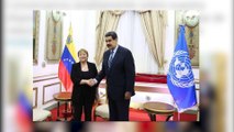 Bachelet se reúne con Maduro en Caracas para abordar la crisis