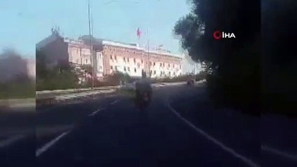 Çocukların tehlikeli yolculuğu kamerada