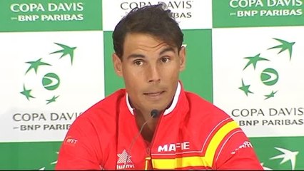 Nadal: "La decisión de jugar no es mía, es del capitán y espero estar preparado"