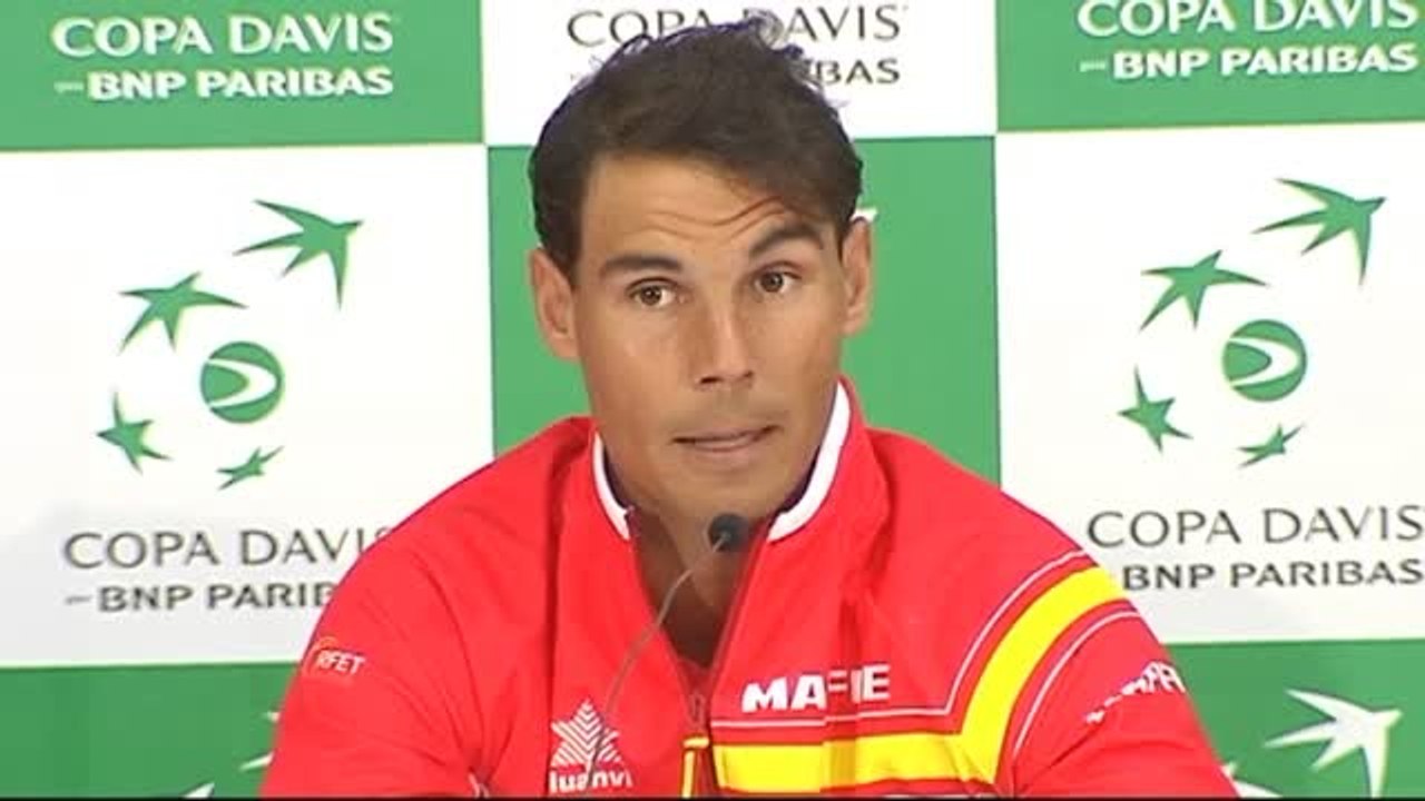 Nadal: "La decisión de jugar no es mía, es del capitán y espero estar preparado"