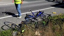 Una conductora arrolla con un todoterreno a 9 ciclistas y deja a dos de ellos en estado muy grave