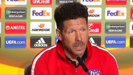 Simeone sobre la polémica del escudo: "Lo que nos unirá a todos será estar en una nueva semifinal"
