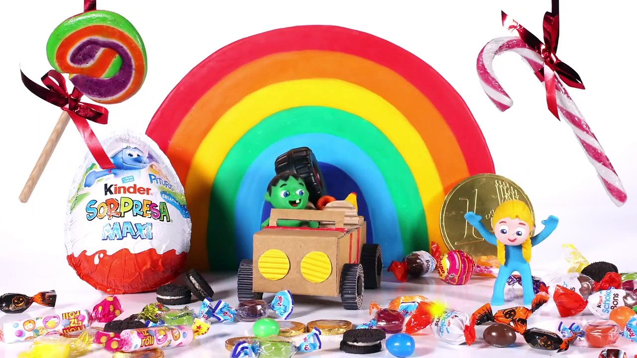 KIDS WEARING SUPERHERO COSTUMES ❤ PLAY DOH CARTOONS FOR KIDS