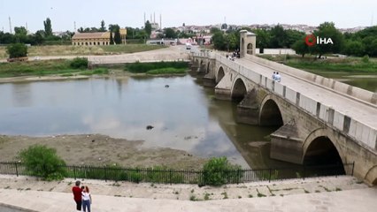 Taşkınlarla bilinen Tunca ve Meriç'i kuraklık vurdu
